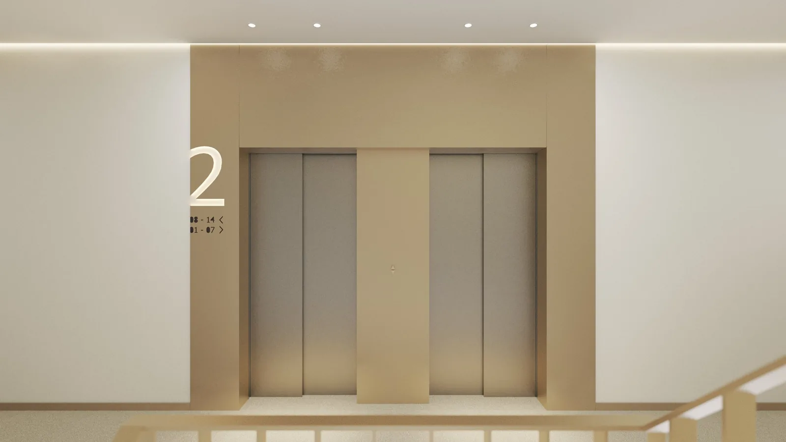 Výtah v boutique rezidenci N°21 BELIDLE Smíchov